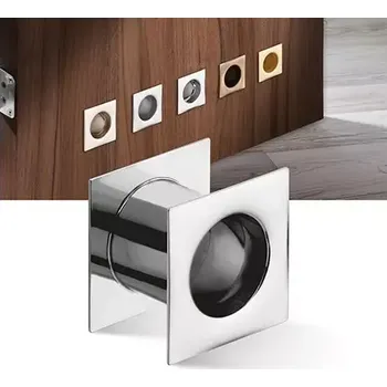 Větrací mřížka Větrací průchodka kovová hranatá - efekt nerez