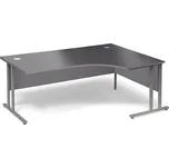 Psací stůl FLEXUS, pravý, 1800x1200 mm, šedá