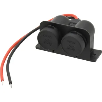 Elektrická zásuvka Cigaretová zásuvka 12V a 24V do auta - dvojitá