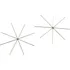 Stoklasa 750620 drátěná vánoční hvězda/vločka 0,75 mm x 9 cm 2 ks