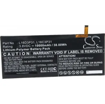 Baterie k notebooku VHBW Baterie pro Lenovo Yoga A12, 10000 mAh