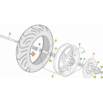 Elektroinstalace pro motocykl Piaggio Šnek tachometru Leonardo AP8102407