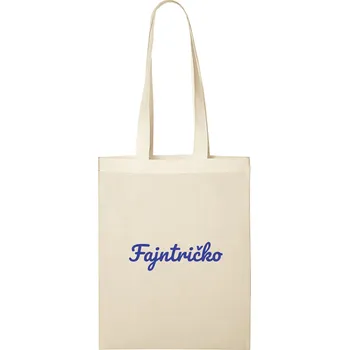 Nákupní taška Textilní taška Fajntričko (Malá - natural) 37 x 28 cm