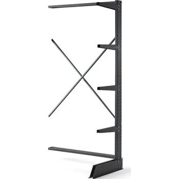 Dílenský regál Konzolový regál PLUS, jednostranný, přídavná sekce, 2500x1288 mm