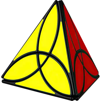 Hlavolam Qi Yi Cube Rubikova kostka - Pyramida - Clover - Černá