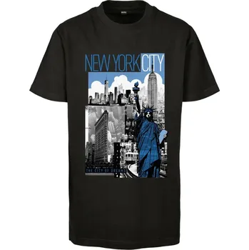 Pánská móda Dětské tričko New York City černé Mister Tee černá 2546503
