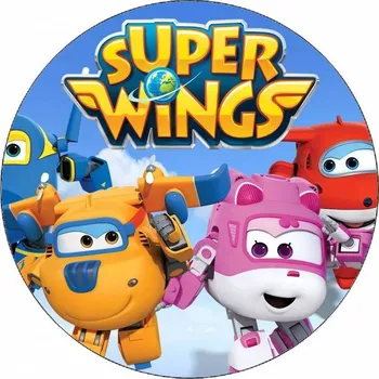 Jedlá dekorace na dort Jedlý papír Super Wings 19,5 cm
