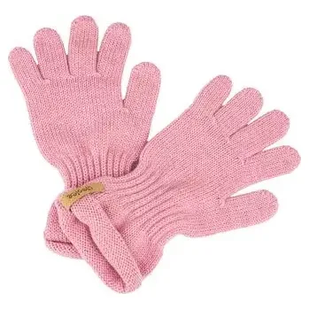 Rukavice Vlnka Dětské Merino vlněné rukavice růžová velikost oblečení M