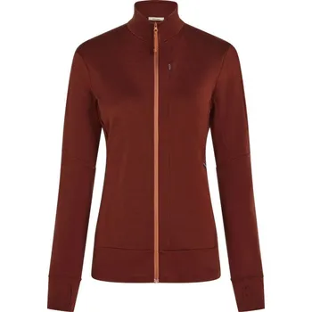 Dámská mikina Dámská mikina Icebreaker Merino 260 Quantum IV LS Zip Port/Cedar Wood L