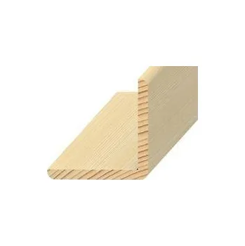 Podlahová lišta NOVÁK Vzorek - rohová lišta 50x50 smrk surový V-FK EL5050 SM