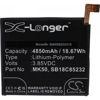 Baterie pro mobilní telefon VHBW Baterie pro Motorola Moto G 5G / One 5G Ace / XT2113, 4850 mAh