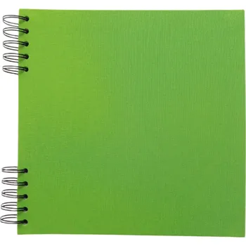 Fotoalbum Scrap delux Album Delux světle zelená 22x22 bílé listy