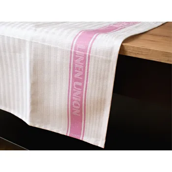 Utěrka Snový svět Vintage fialová - lněný ručník/utěrka