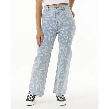 Dámské kalhoty Kalhoty Rip Curl THE SEARCH HOLIDAY DENIM PANT Light Blue velikost 28