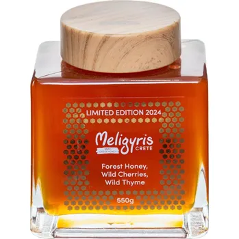 Řecký lesní med "Divoká třešeň+Tymián-exclusive 550 g, Meligyris