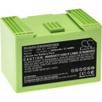VHBW Baterie pro iRobot Roomba E5 / E6 / I3 / I7 / I8, Li-Ion, 2600 mAh