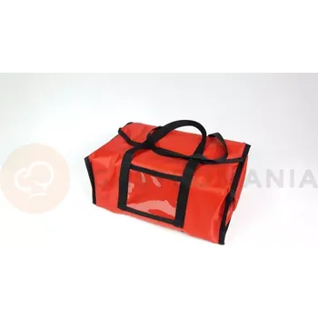 Termobox Vyhřívaná taška na 4x lunchbox 20x25 cm, nylon, zavírání na magnet, červená s černým lemováním | FURMIS, LUNCHBOX 4P