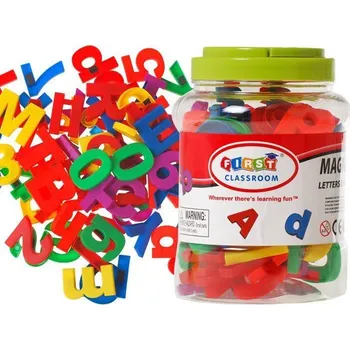 Výuková hračka First Classroom TA0033 magnetická písmena a čísla 80 ks