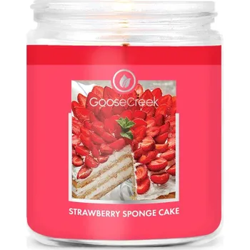 Svíčka Goose Creek Candle svíčka Strawberry Sponge Cake, 198 g