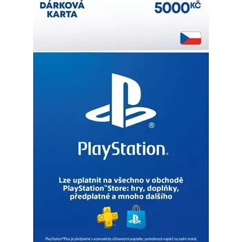 Herní předplatné ESD CZ - PlayStation Store - Dárková karta 5000 Kč