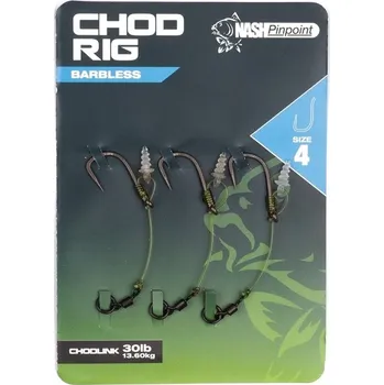 NASH - Návazec Chod Rig Barbless vel. 4 3 ks