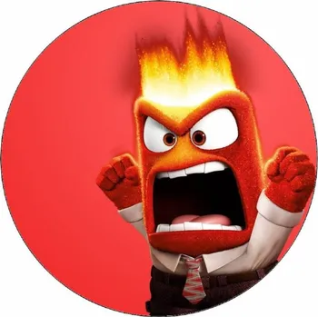 Jedlá dekorace na dort Jedlý papír V hlavě emoce 19,5 cm