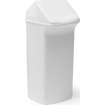 Odpadkový koš Odpadkový koš ALFRED, 40 l, bílý, bílé víko