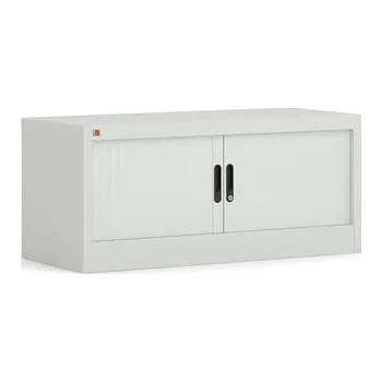 Policová skříň Roletová skříň STUDIO, 440x1000x420 mm, šedá, šedé dveře