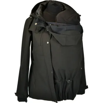 Přeprava dětí Shara Softshellová BUNDA jaro/podzim - přední nošení Černá