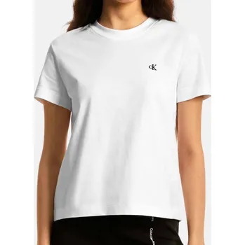 Dámské bílé triko Calvin Klein - Velikost XS, Barva Bílá 56026 40WH105BAE