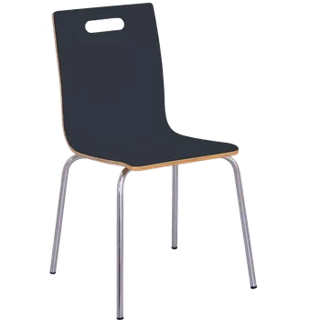 Jídelní židle MEGAN jídelní židle antracit, kostra nerez