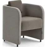 Křeslo COMFY, vlněný potah, písková/hnědá