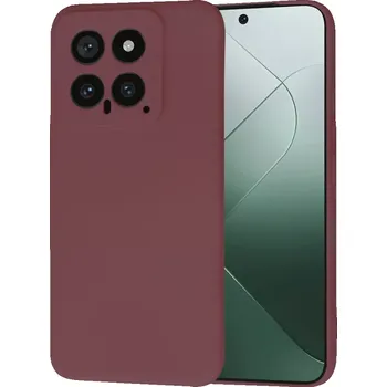 Pouzdro na mobilní telefon Kryt Xiaomi 14 Techsuit SoftFlex - plum red