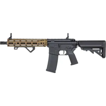 Airsoftová zbraň Specna Arms SA Daniel Defence® MK18 RIII M-LOK 10.5" (SA-P27 RIS III Prime™ Aster II ETU) s bezuhlíkovým motorem - Chaos Bronze