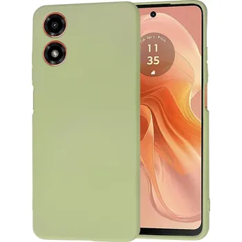 Pouzdro na mobilní telefon Kryt Motorola Moto G04 / G04s / E14 Techsuit SoftFlex - matcha