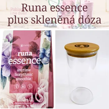Dóza na potraviny Energy Runa essence 210 g + skleněná dóza Dokonale vyladěné smoothie