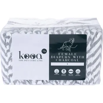 toaleta pro psa kooa pleny pro feny s dřevěným uhlím - velikost: XS