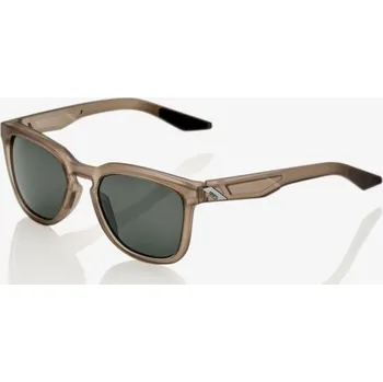 100% brýle 100% Hudson Soft Tact Tanct Pruscent Crystal Sepia - šedá zelená čočka (šedá -zelená sklo, lehká propustnost 12%)