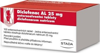 Diclofenac AL—25mg, 100 tablet