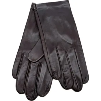 Rukavice Carlsbad Hat Co. Pánské hnědé kožené rukavice bez podšívky s rozparkem vzadu - Carlsbad Hat Velikost Rukavice: 9 (L)