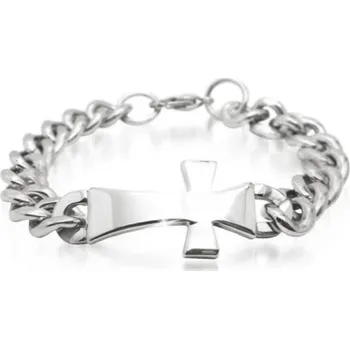 Náramek Inori Náramek z chirurgické oceli EXBR35 - Kříž Délka náramku: 21 cm
