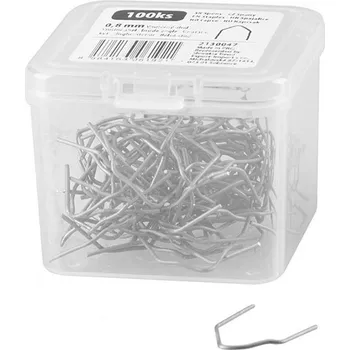 Příslušenství ke svářečce Sponka pro sváření plastů, tvar vnitřní úhel, 0,8 mm, 100 ks