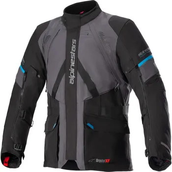 Moto bunda ALPINESTARS bunda MONTEIRA DRYSTAR XF šedo zelená/černá/modrá 2025 - S