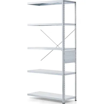 Dílenský regál Regál FIRST, přídavný, 1960x1005x400 mm, galvanizovaný