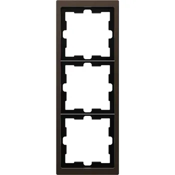 Trojrámeček Merten D-Life, kov, Mocca Schneider MEG4030-6552