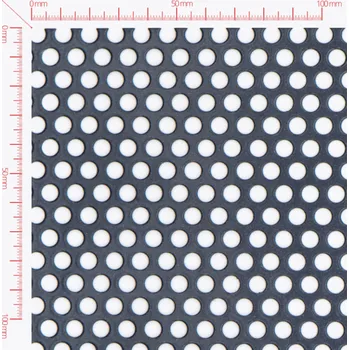 Plech Děrovaný plech; děrování kruhové přesazené; otvor 6,0mm; rozteč 9,0mm