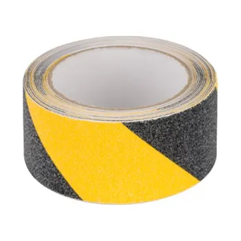 Příslušenství pro LED osvětlení Bezpečnostní protiskluzová šrafovaná páska žlutočerná 0,75 mm x 50 mm x 5 m