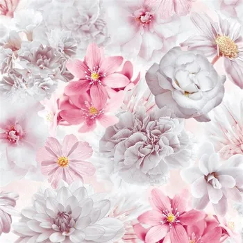 Vliesové tapety na zeď květy růžové