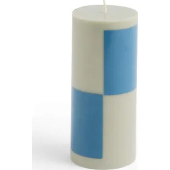 Svícen HAY Svíčka Column Candle Small, grey and blue
