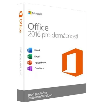 Microsoft Office 2016 pro domácnosti CZ/SK